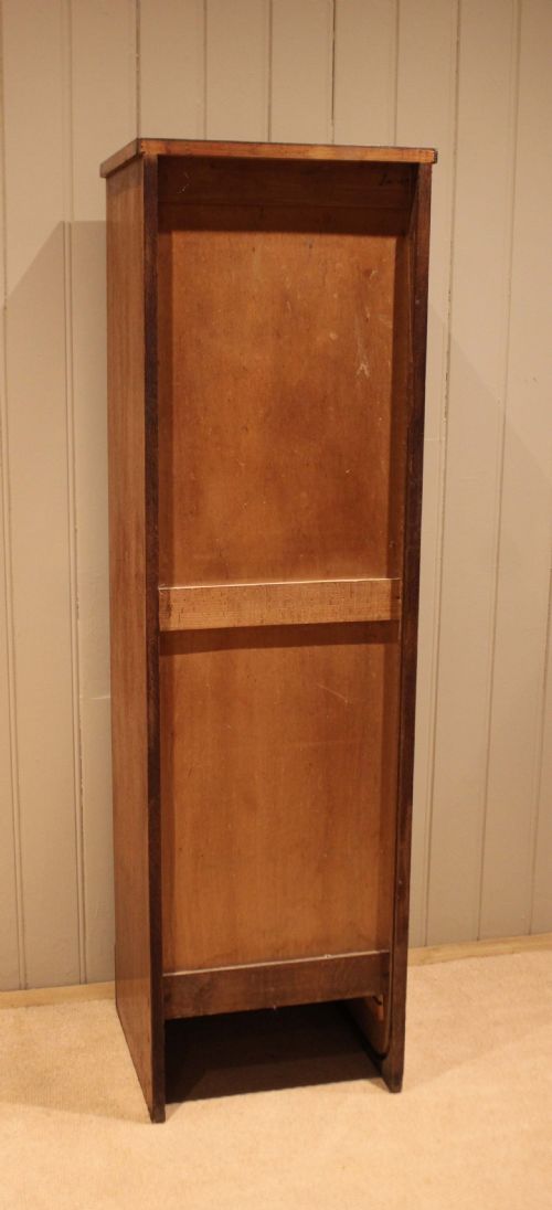 SINGLE FRENCH OAK TAMBOUR FRONT FILING CABINET - ADDITIONAL PHOTO 12