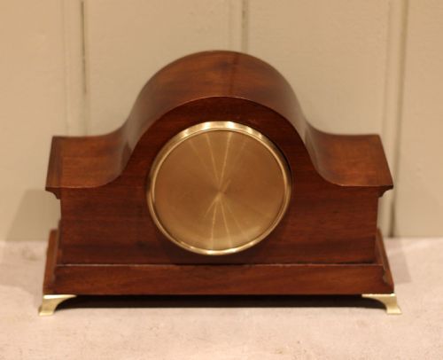 EDWARDIAN MAHOGANY TIMEPIECE MANTEL CLOCK - ADDITIONAL PHOTO 11
