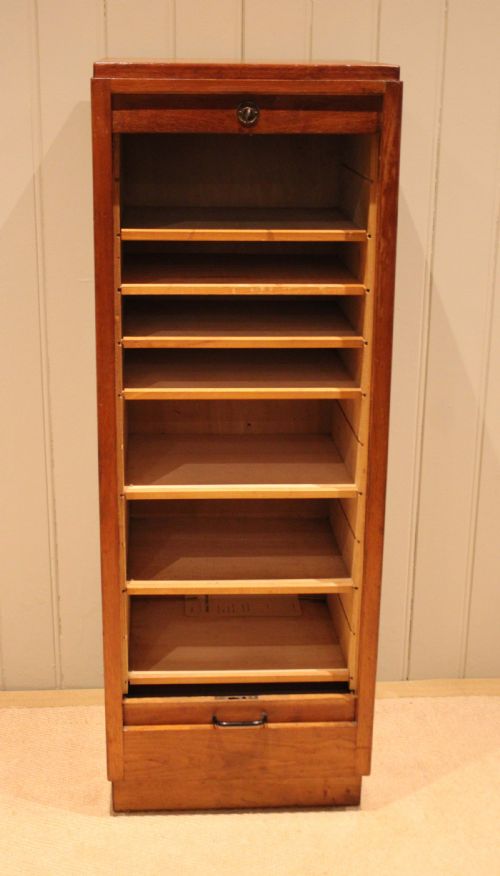 SINGLE TAMBOUR FRONT FILING CABINET - ADDITIONAL PHOTO 1