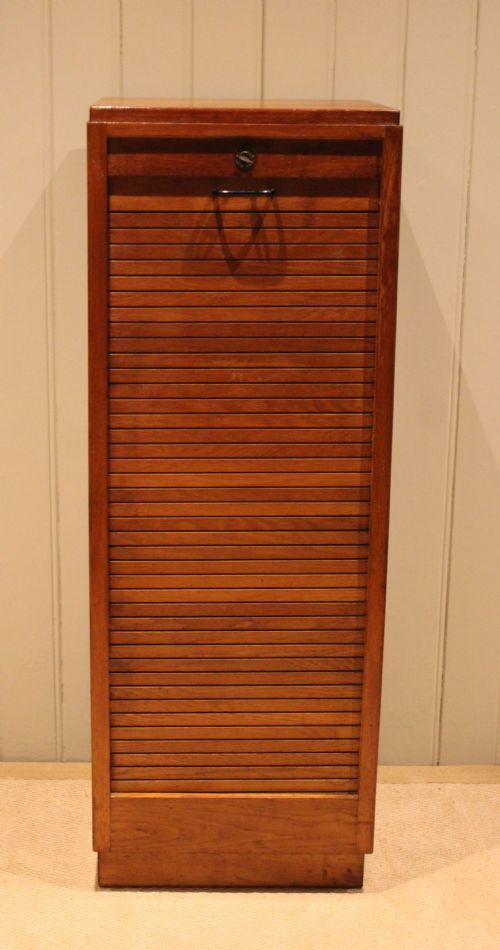 SINGLE TAMBOUR FRONT FILING CABINET - ADDITIONAL PHOTO 2
