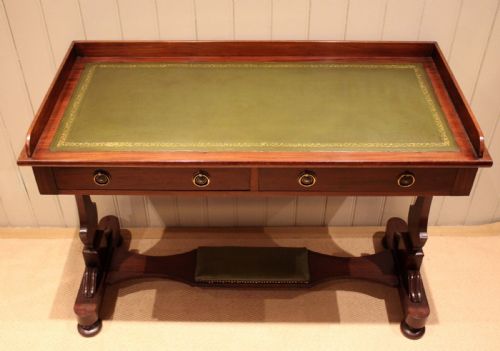 LARGE MAHOGANY WRITING TABLE