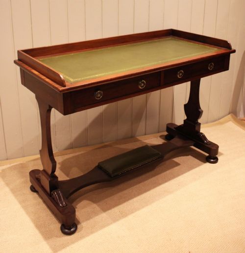 LARGE MAHOGANY WRITING TABLE - ADDITIONAL PHOTO 1