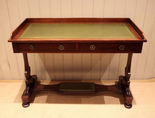 LARGE MAHOGANY WRITING TABLE - ADDITIONAL PHOTO 3