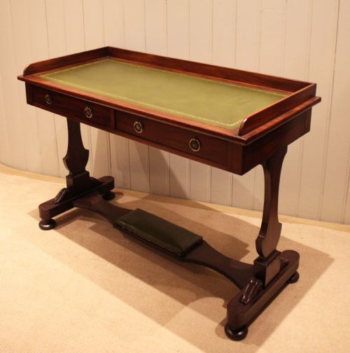 LARGE MAHOGANY WRITING TABLE - ADDITIONAL PHOTO 5