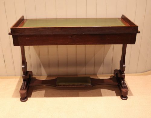 LARGE MAHOGANY WRITING TABLE - ADDITIONAL PHOTO 11