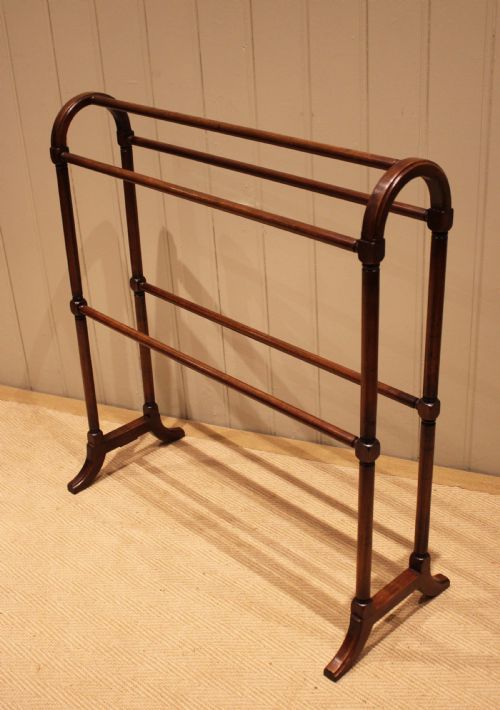 Late 19th Century Walnut Towel Rail