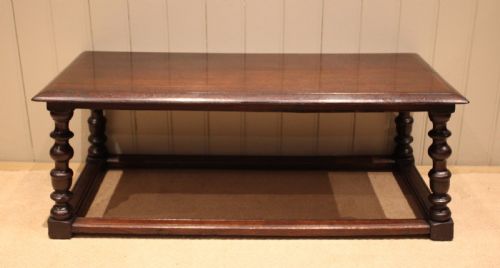 SOLID DARK OAK COFFEE TABLE - ADDITIONAL PHOTO 11