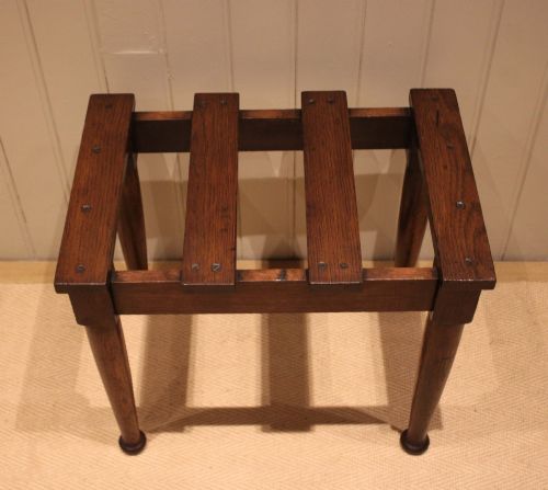 SOLID OAK LUGGAGE STAND
