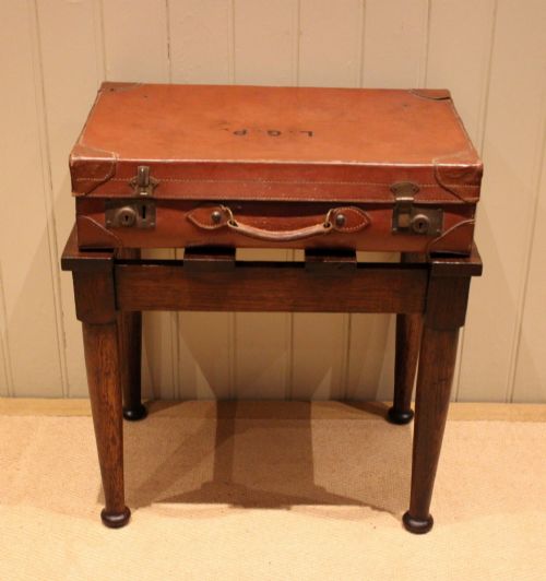 SOLID OAK LUGGAGE STAND - ADDITIONAL PHOTO 1
