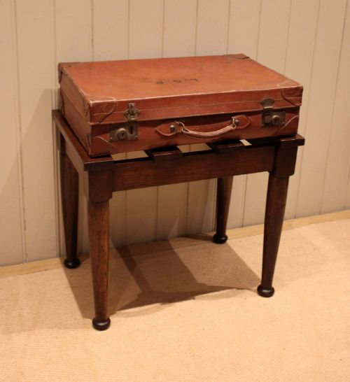 SOLID OAK LUGGAGE STAND - ADDITIONAL PHOTO 4
