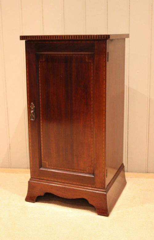 EDWARDIAN MAHOGANY BEDSIDE CABINET - ADDITIONAL PHOTO 8