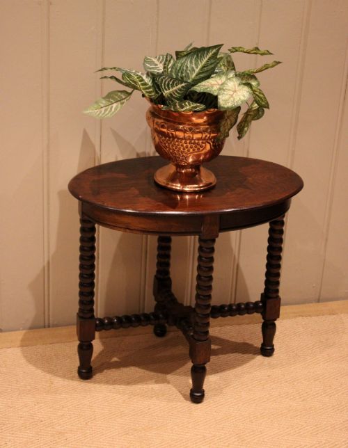 SMALL OAK OVAL TABLE - ADDITIONAL PHOTO 7