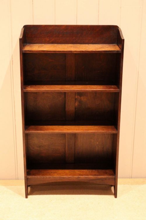 SMALL OAK OPEN BOOKCASE - ADDITIONAL PHOTO 1
