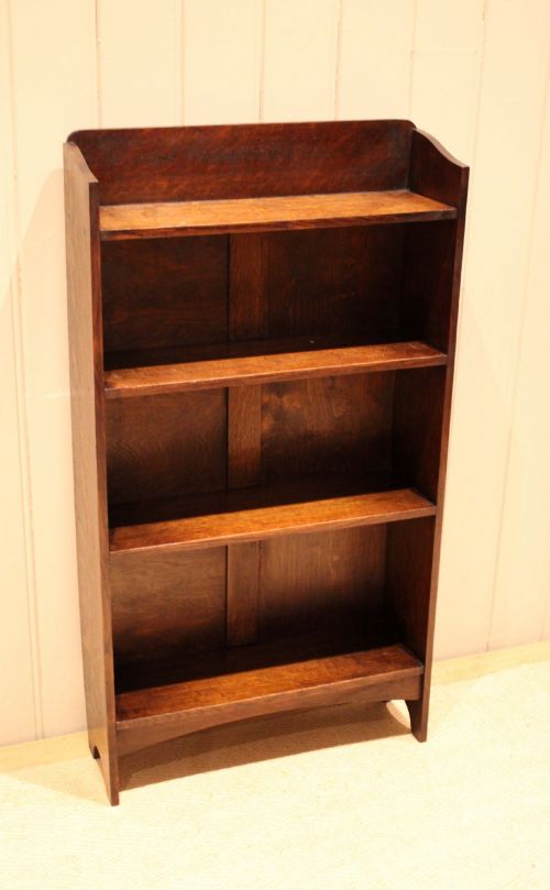 SMALL OAK OPEN BOOKCASE - ADDITIONAL PHOTO 3