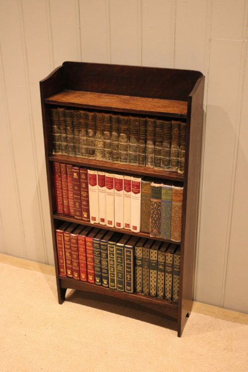 SMALL OAK OPEN BOOKCASE - ADDITIONAL PHOTO 4