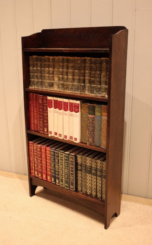 SMALL OAK OPEN BOOKCASE - ADDITIONAL PHOTO 8