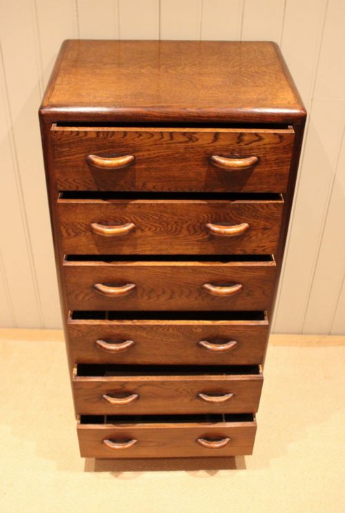 SOLID OAK CHEST OF DRAWERS - ADDITIONAL PHOTO 3