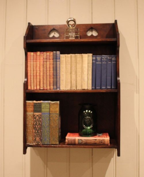 ARTS CRAFTS OAK WALL SHELVES - ADDITIONAL PHOTO 6