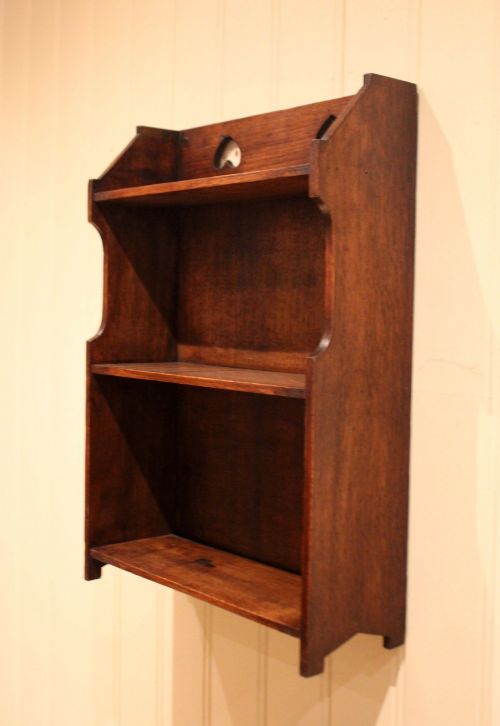 ARTS CRAFTS OAK WALL SHELVES - ADDITIONAL PHOTO 7