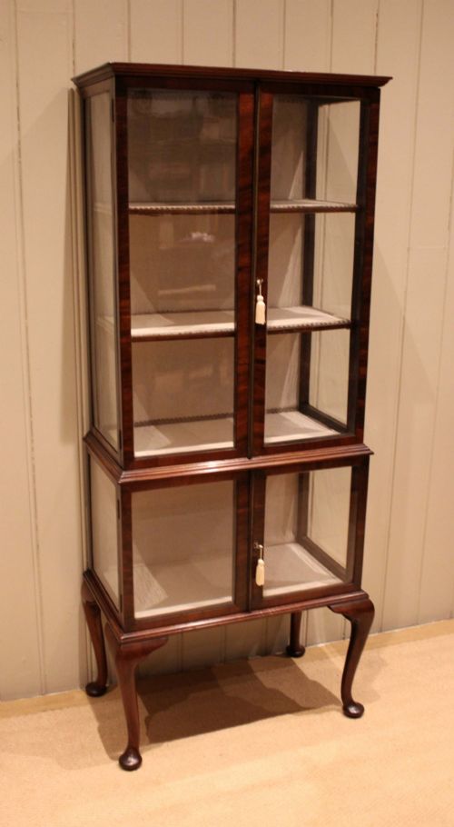 EDWARDIAN MAHOGANY DISPLAY CABINET - ADDITIONAL PHOTO 9