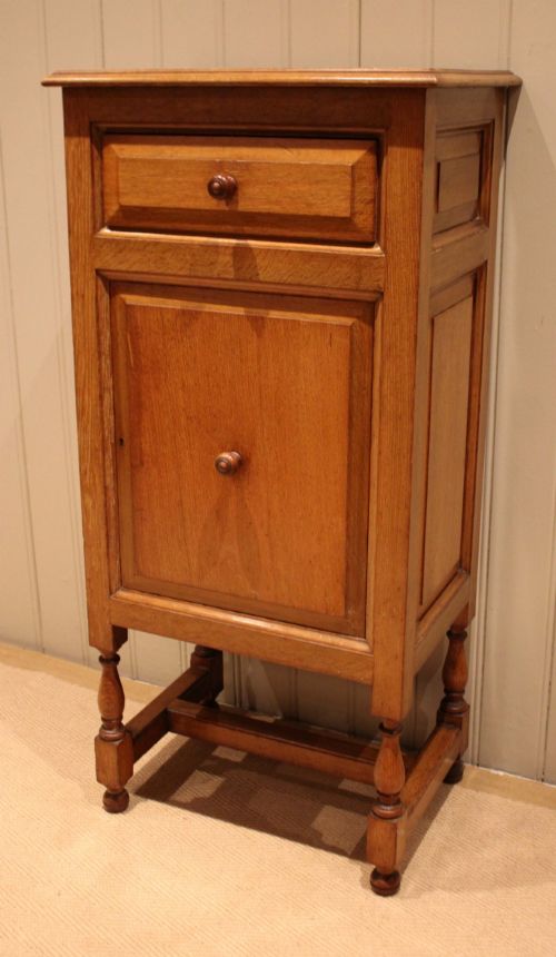 EDWARDIAN OAK SIDE CABINET - ADDITIONAL PHOTO 2
