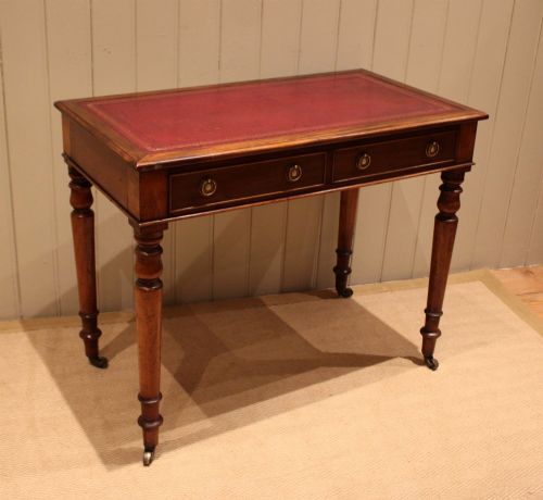LATE 19TH CENTURY MAHOGANY WRITING DESK - ADDITIONAL PHOTO 1
