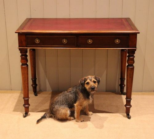 LATE 19TH CENTURY MAHOGANY WRITING DESK - ADDITIONAL PHOTO 2