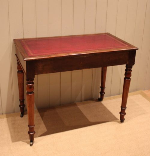 LATE 19TH CENTURY MAHOGANY WRITING DESK - ADDITIONAL PHOTO 6