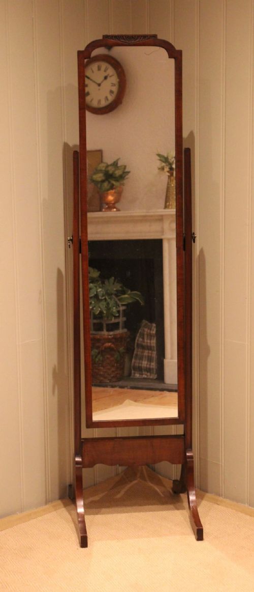 MAHOGANY CHEVAL MIRROR - ADDITIONAL PHOTO 2