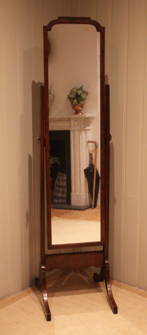 MAHOGANY CHEVAL MIRROR - ADDITIONAL PHOTO 4