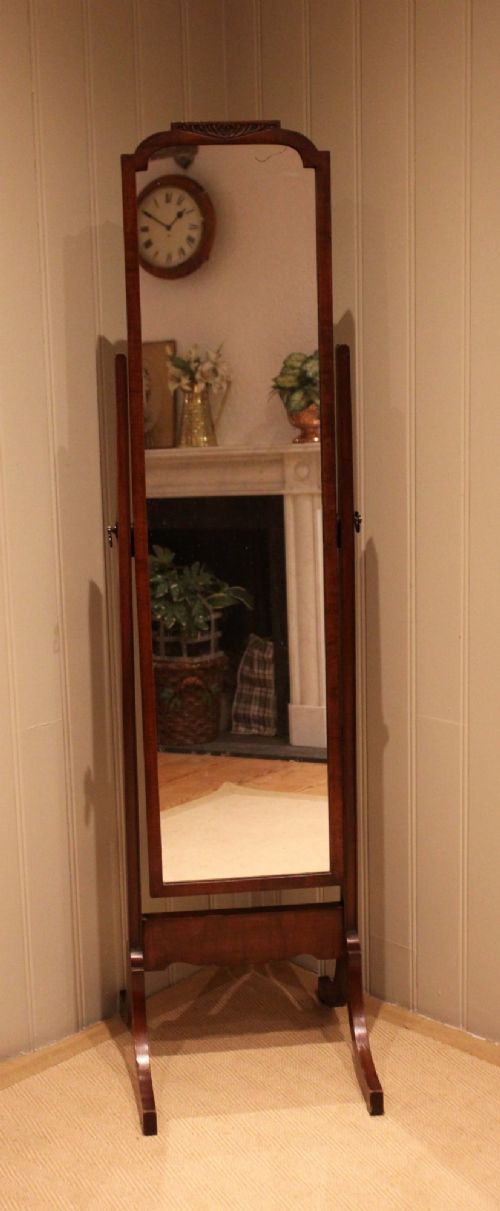 MAHOGANY CHEVAL MIRROR - ADDITIONAL PHOTO 6