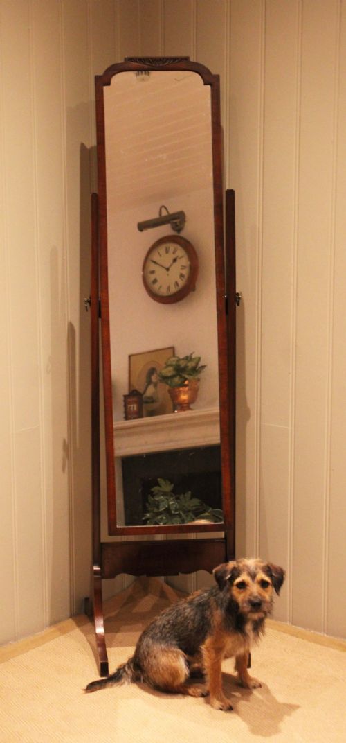 MAHOGANY CHEVAL MIRROR - ADDITIONAL PHOTO 8