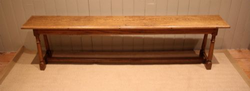 LONG SOLID OAK BENCH