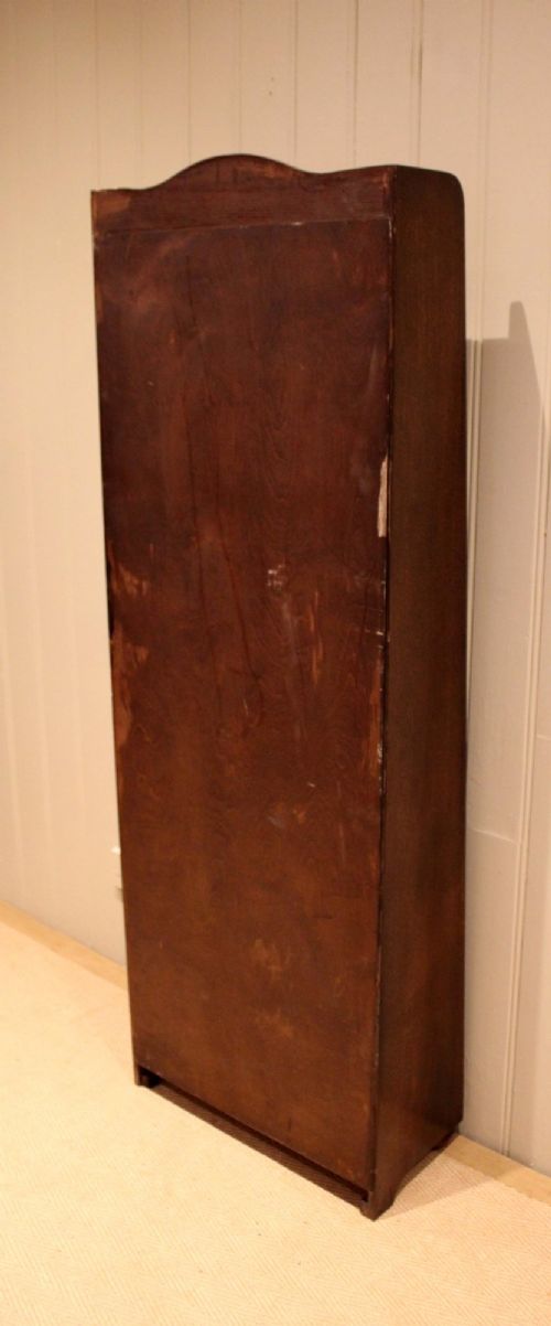 TALL OAK ARCH TOP OPEN BOOKCASE - ADDITIONAL PHOTO 9