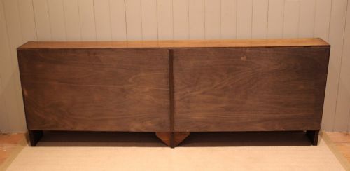 LONG SLIM LOW OPEN OAK BOOKCASE - ADDITIONAL PHOTO 13