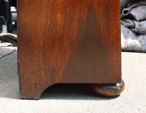 TALL OAK ARCH TOP OPEN BOOKCASE - ADDITIONAL PHOTO 13