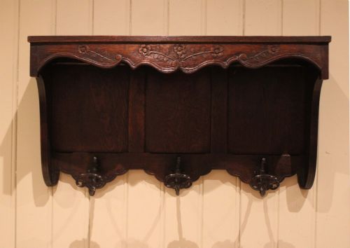 FRENCH OAK COAT HOOKS