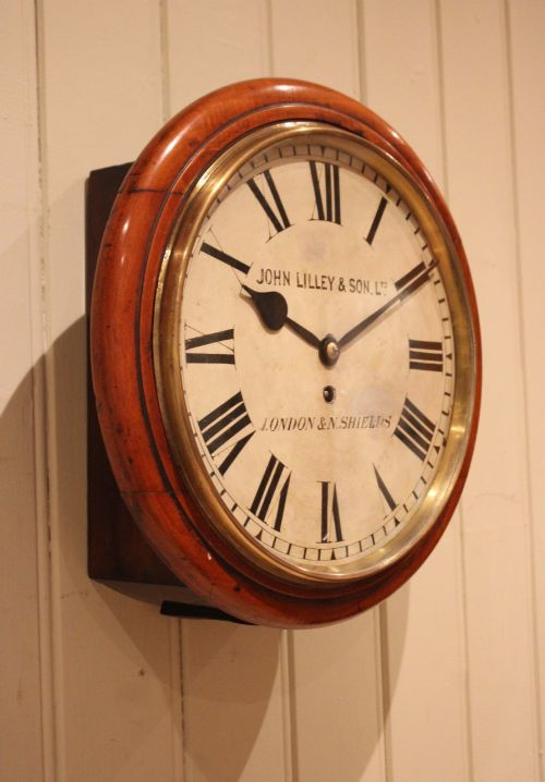 Late 19th Century Mahogany Fusee Dial Clock