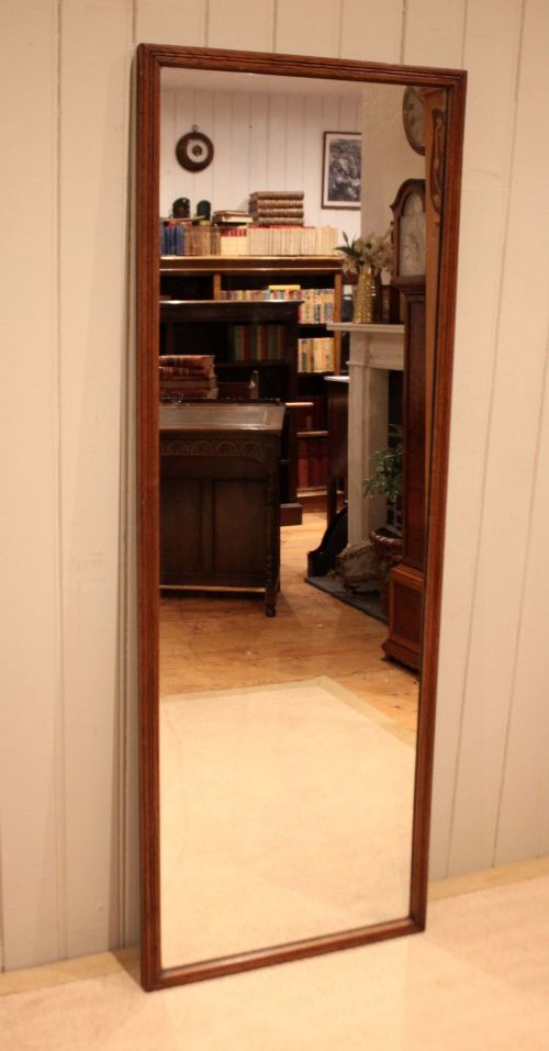 Large Oak Full Length Mirror