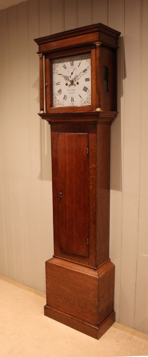 Late Georgian Oak Longcase Clock