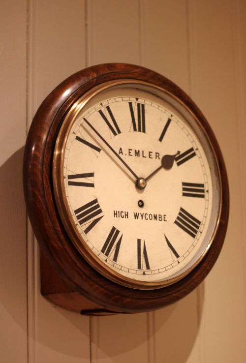 Beech Framed High Wycombe Fusee Dial Clock