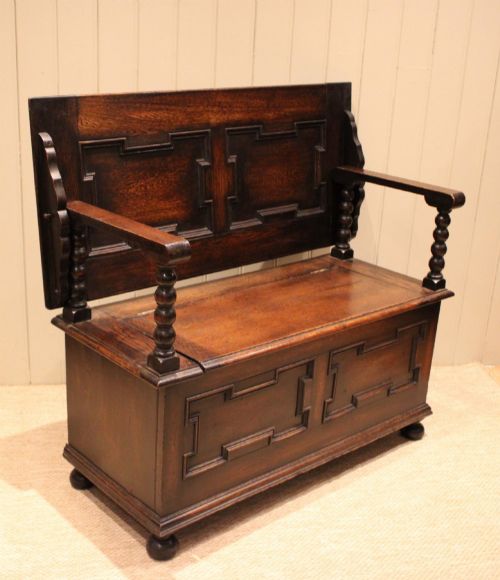 Dark Oak Monks Bench