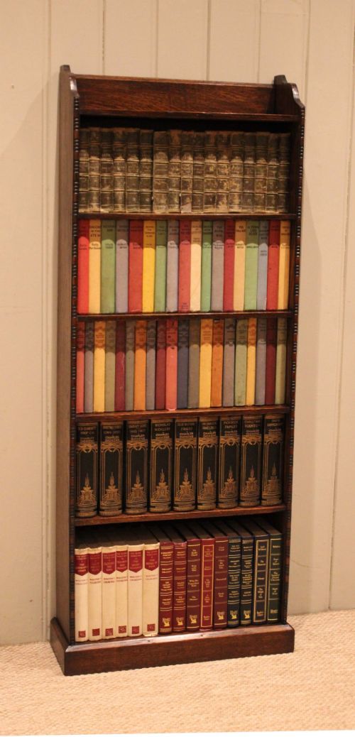 Tall Oak Open Bookcase