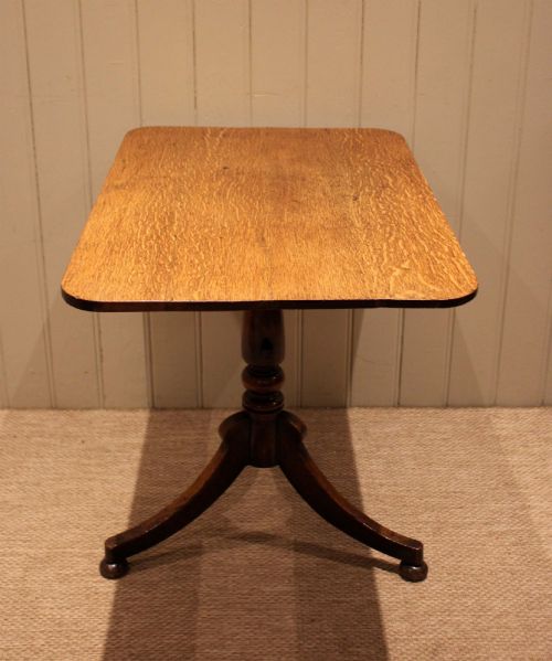 Late Georgian Oak Tilt Top Table
