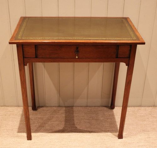 Small Arts & Crafts Oak Writing Desk