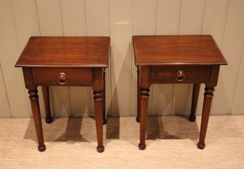 Pair of French Cherry Wood Bedside Cabinets
