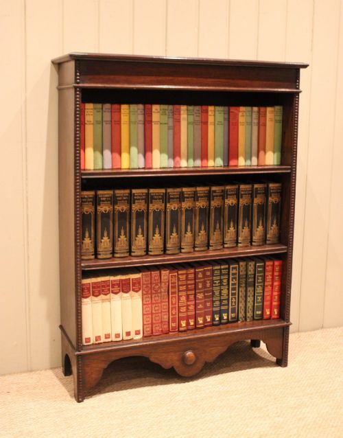 Oak Open Bookcase with Adjustable Shelves