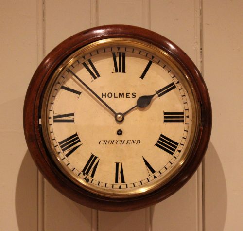 Mahogany Cased Fusee Dial Clock