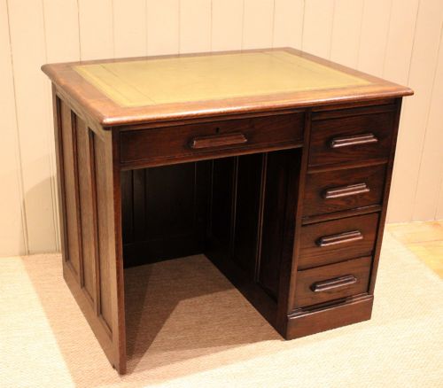 Small Proportioned Solid Oak Clerks Desk