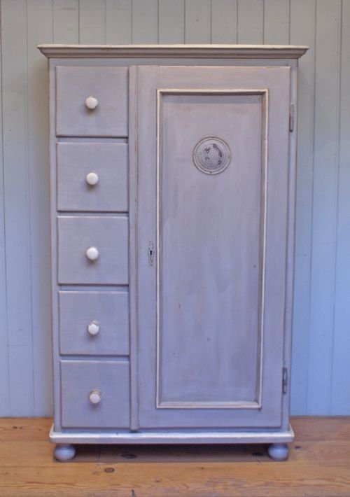 Late 19th Century Painted Continental Cupboard